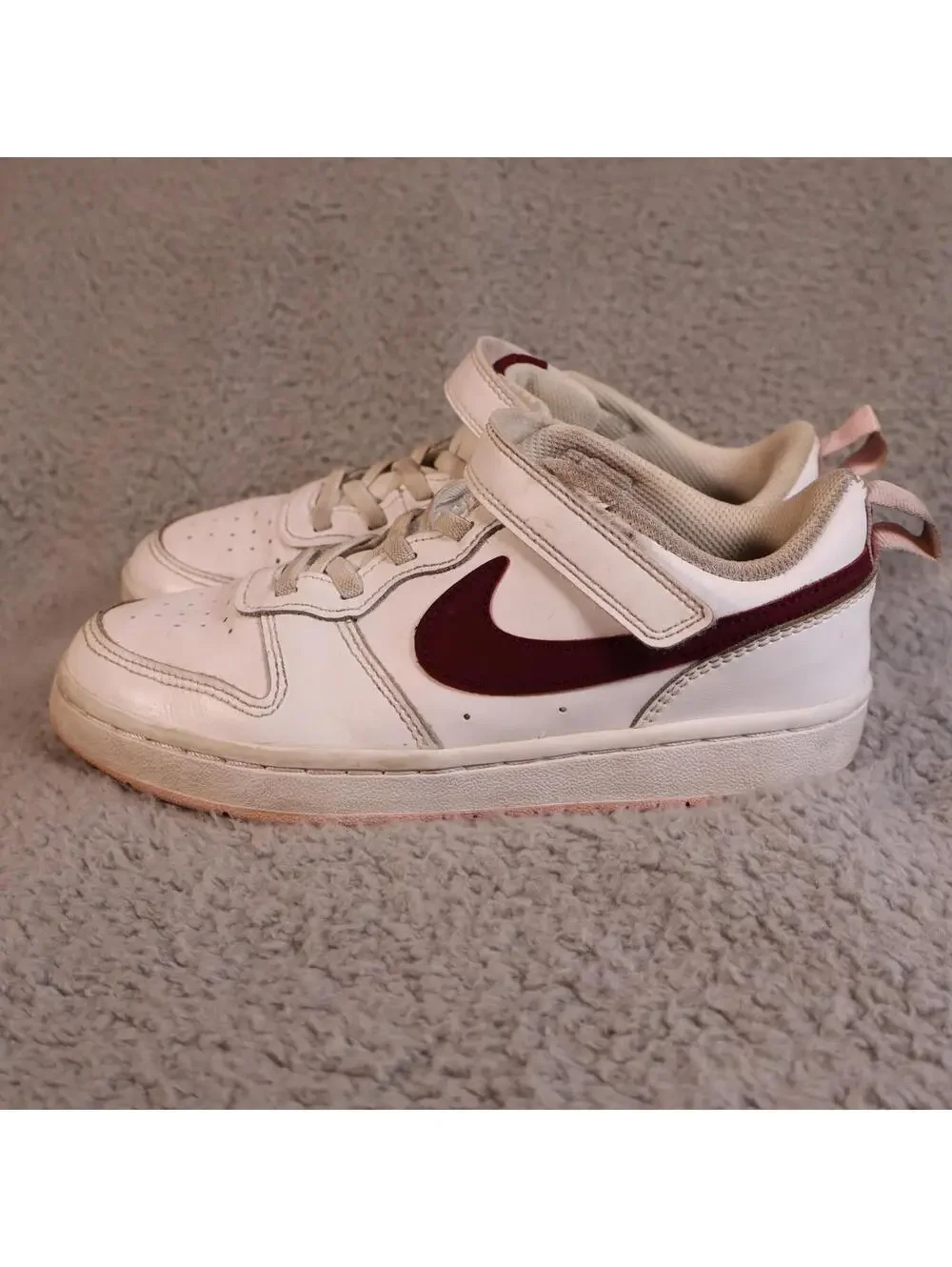 Nike Court Borough Low 2 PSV Sz 3 Youth White BQ5451-120 3Y